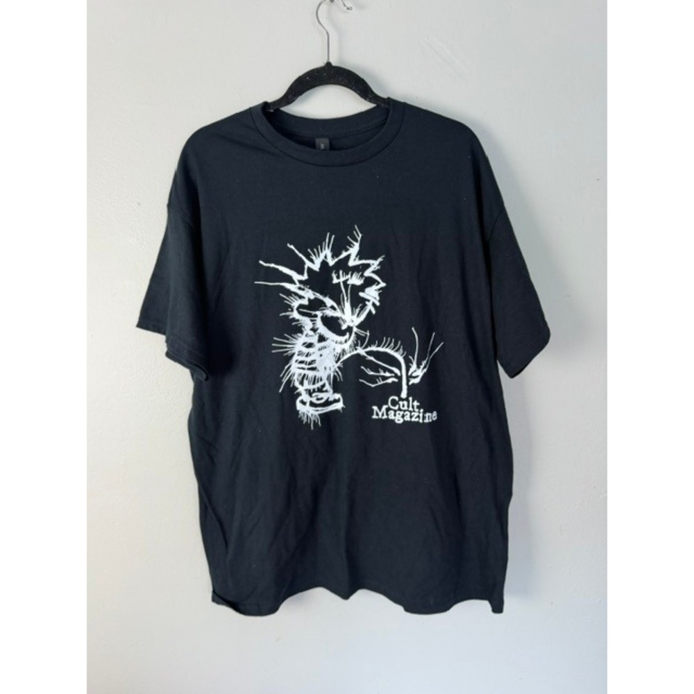 Cult Magazine Graphic Tee Black Heavy Cotton XL I Hate Cult Magazine T-Shirt